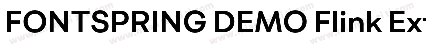 FONTSPRING DEMO Flink Extra Bold Re字体转换